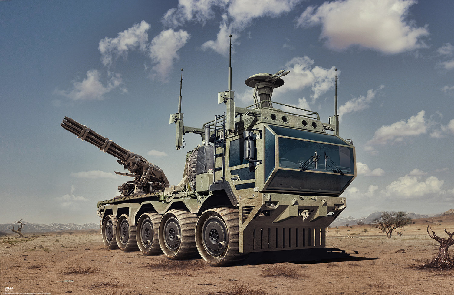 ArtStation Rheinmettal Man Truck 2024, Edvinas Mikstas