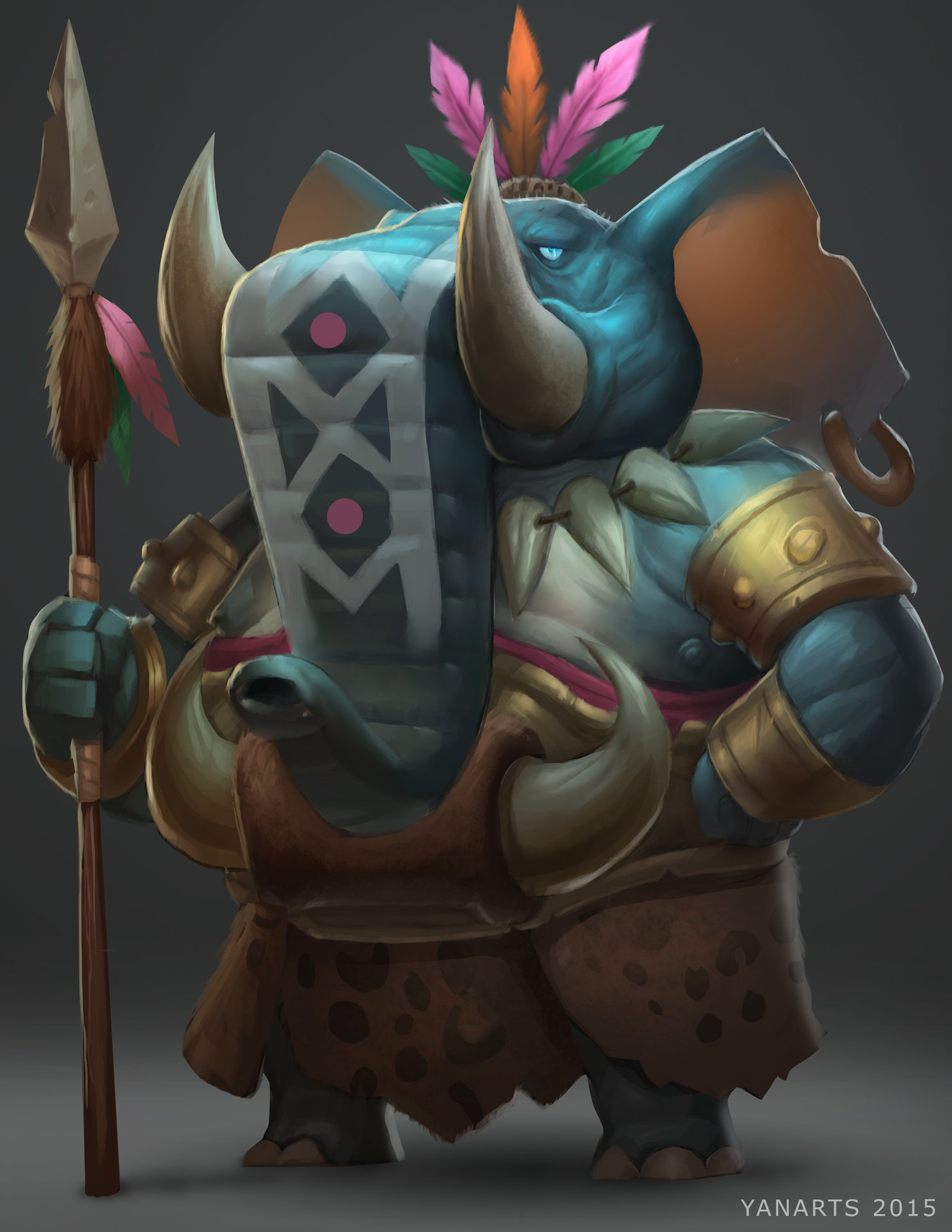 ArtStation - Elephant King, Eric Yan