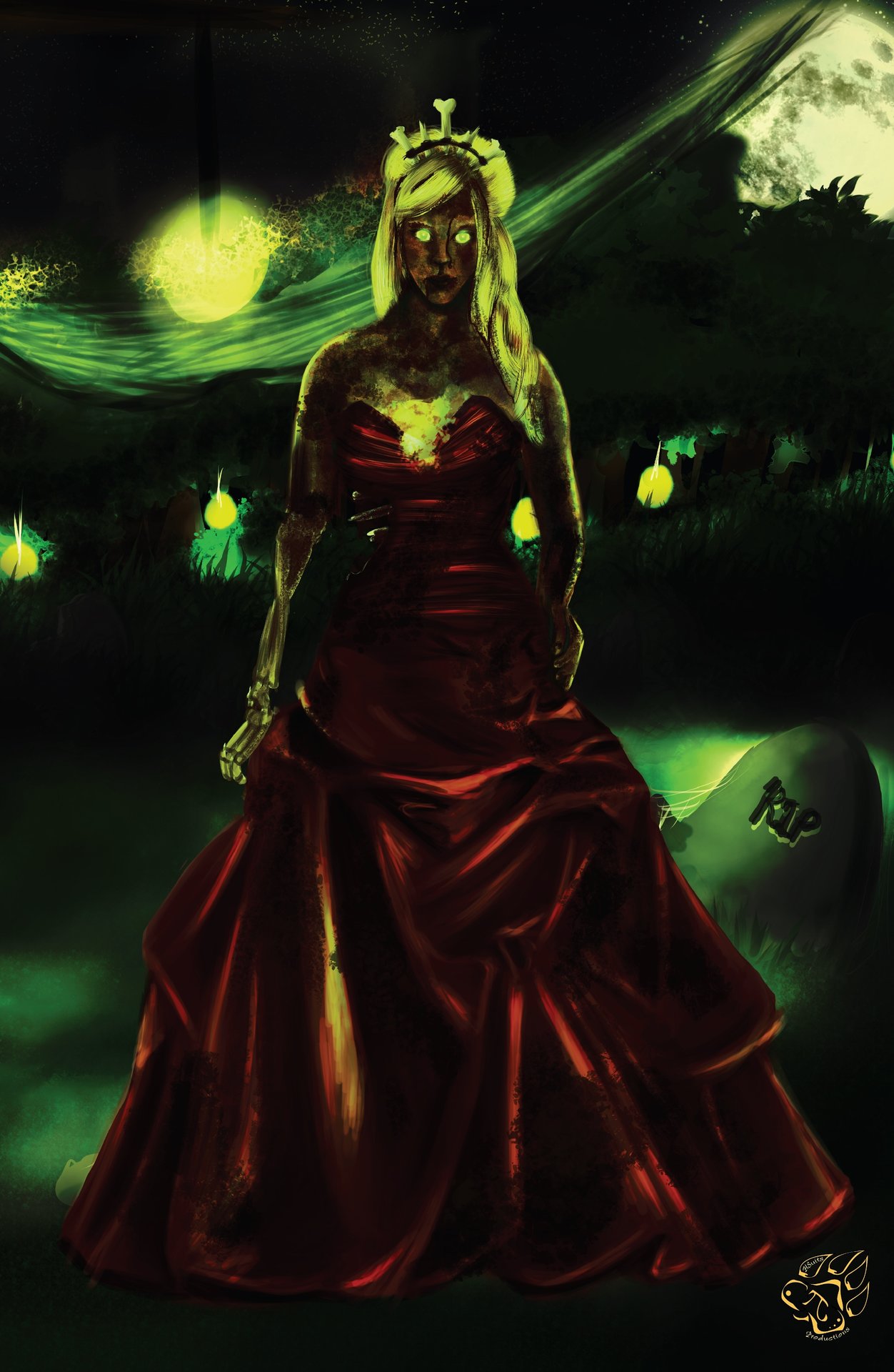 ArtStation Zombie Prom Queen   Hailey Suits Zombieprint 03 1957x3000 