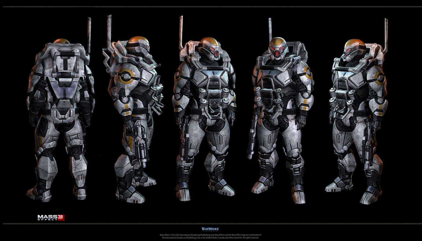 Artstation Mass Effect 3 Cerberus Characters Rodrigue Pralier