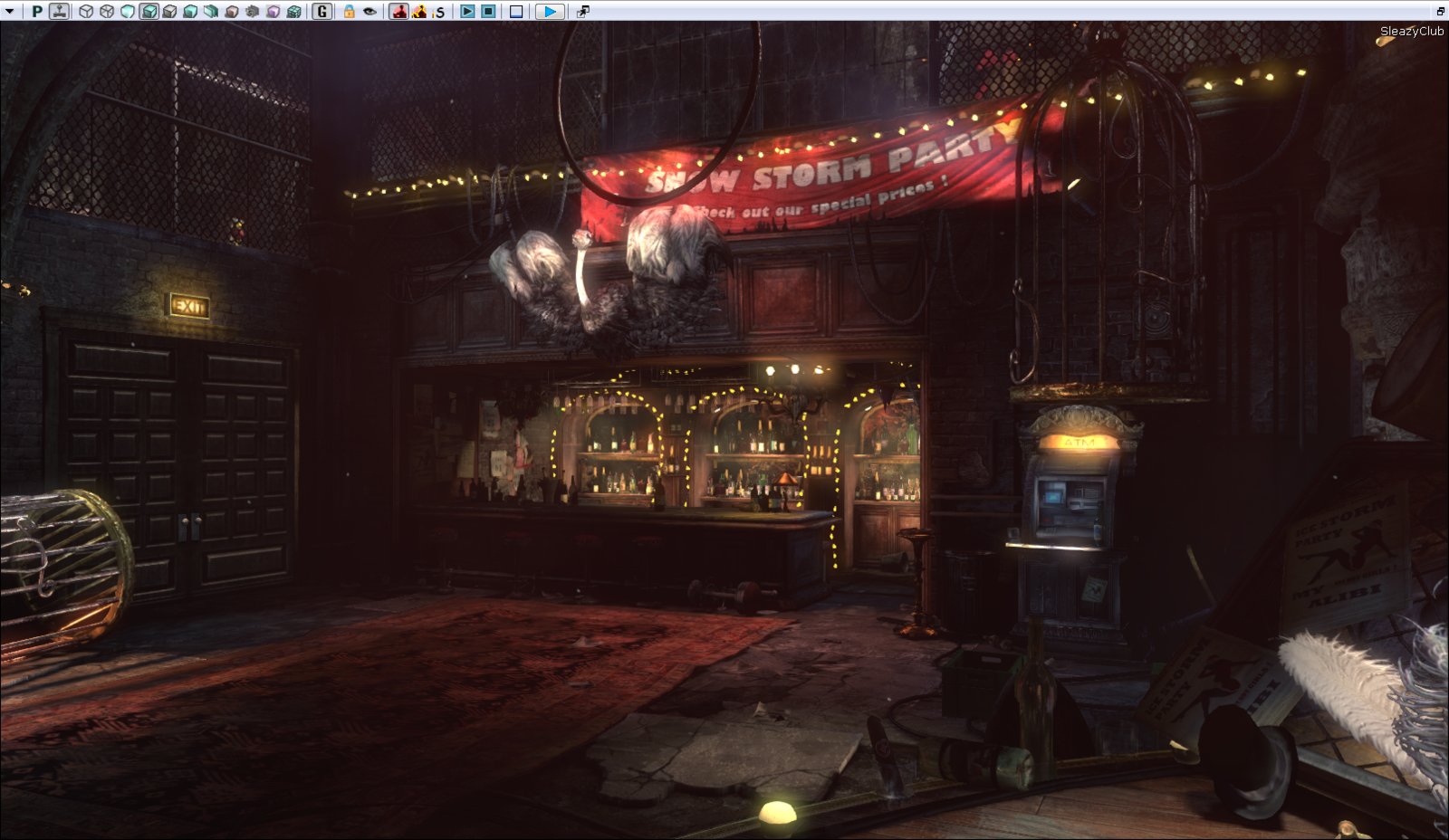 My Alibi level - screenshot in Unreal Engine 3 (full level development)