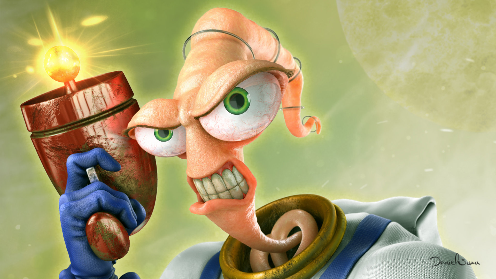 Artstation Earthworm Jim Fan Art Daniel Suza