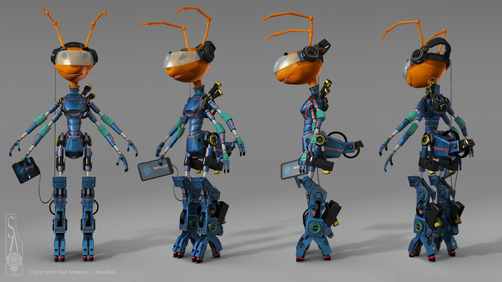 Cyborg Ant turnaround.