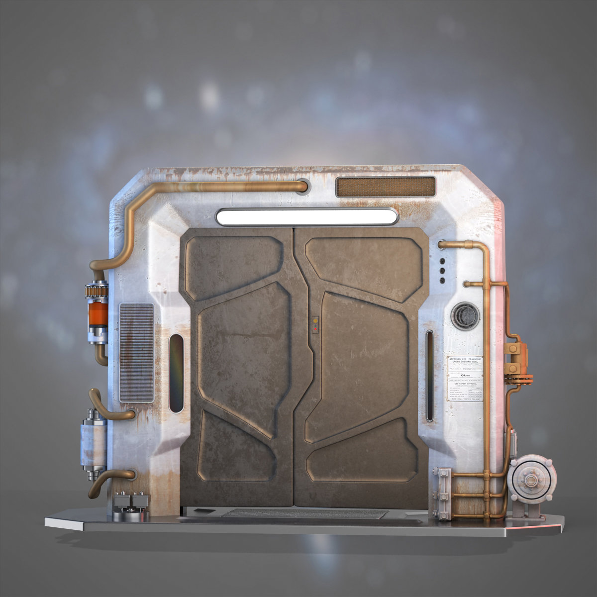 Двери космического корабля открываются