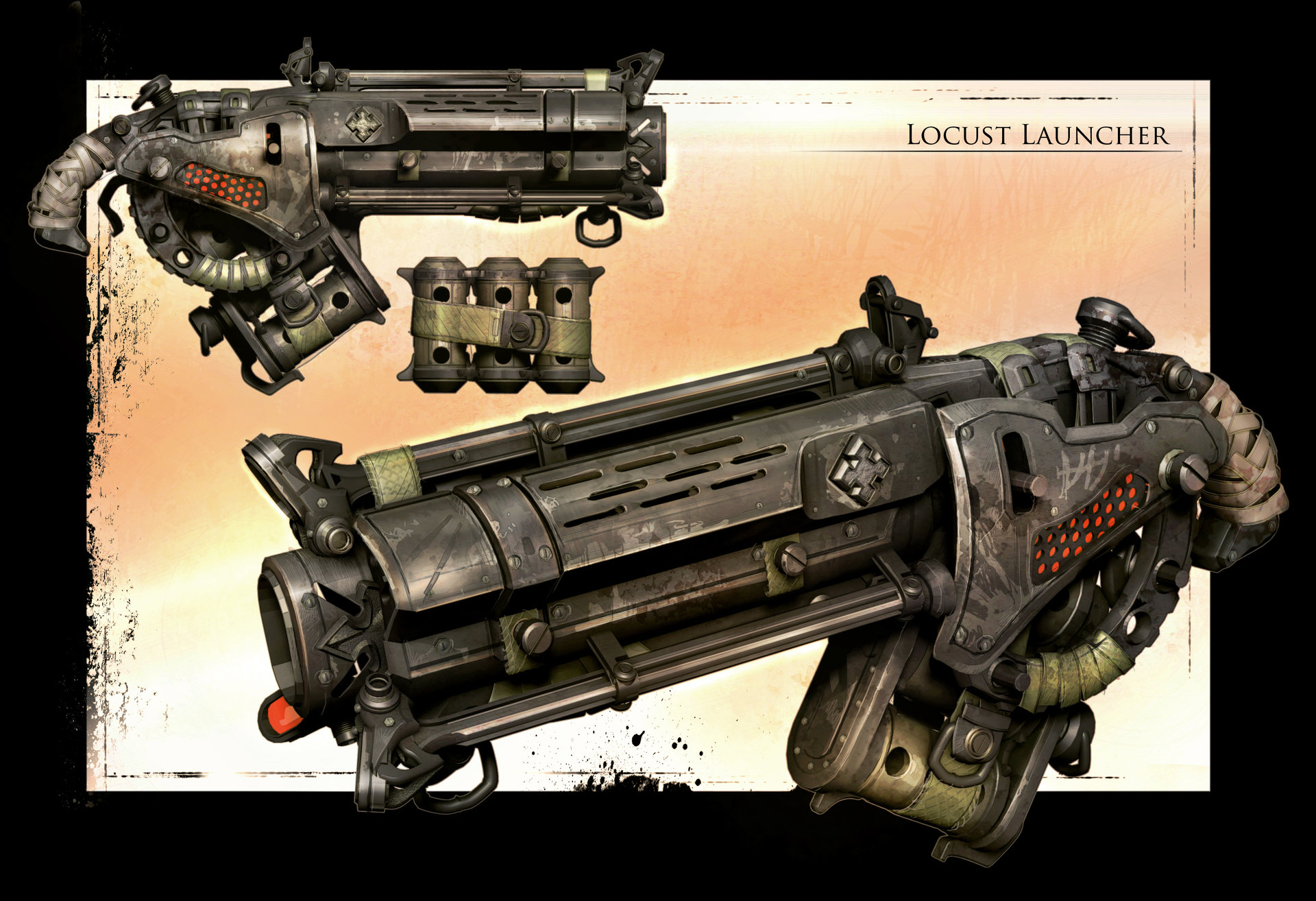 ArtStation GOW3 Digger Launcher