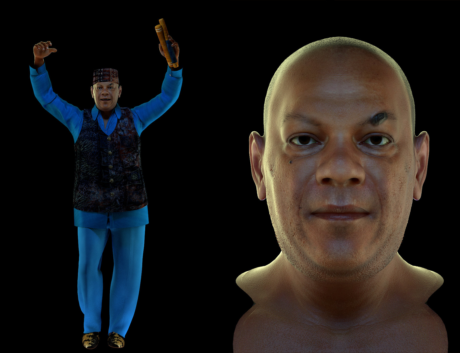 Artstation Joe Arroyo Hologram Model Sergio Gonzalez