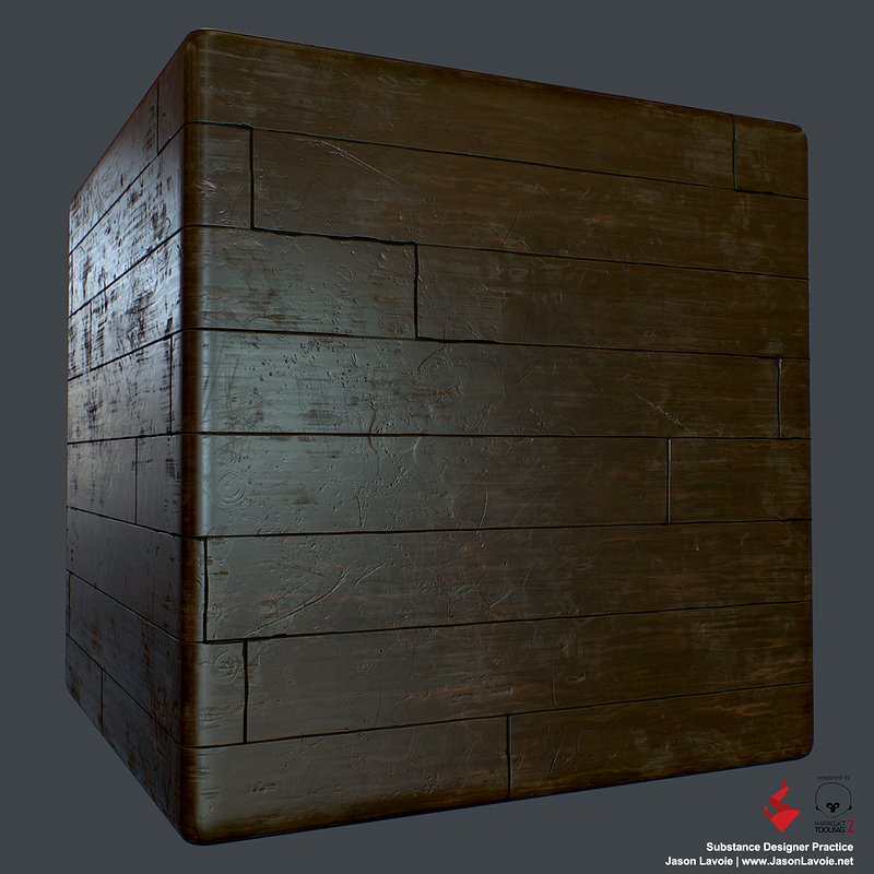 Substance Designer Practice - Wood Floor A
