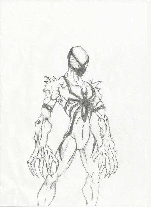 Spiderman Punching Venom Coloring Page - Free Printable Coloring Pages for  Kids
