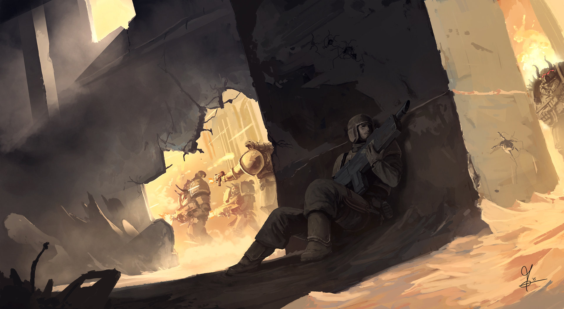 ArtStation - hold the line