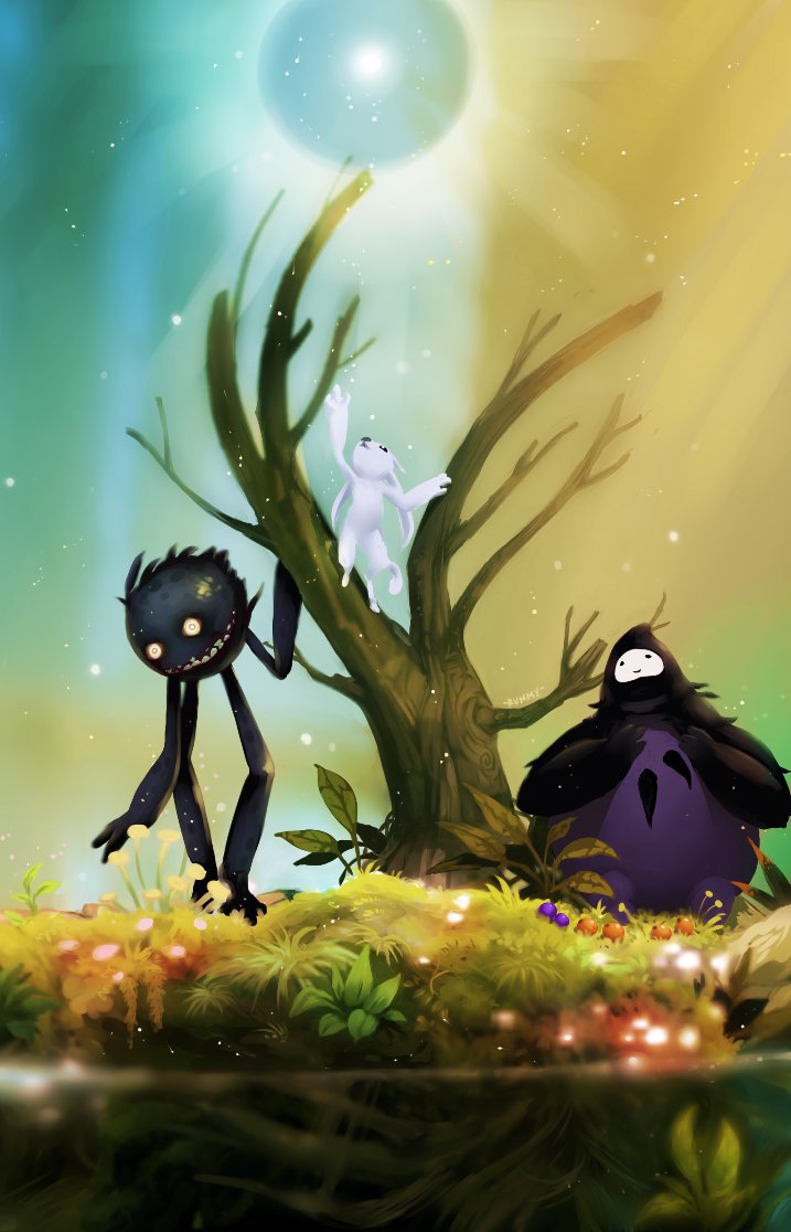 Fanart for the amazing game, Ori and The Blind Forest by the Moon Studio. 