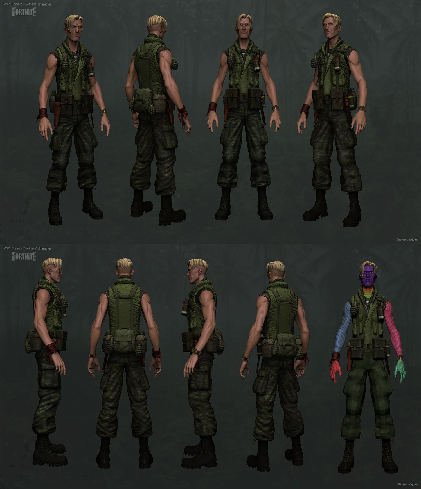 fortnite character concept - camouflage fortnite arme