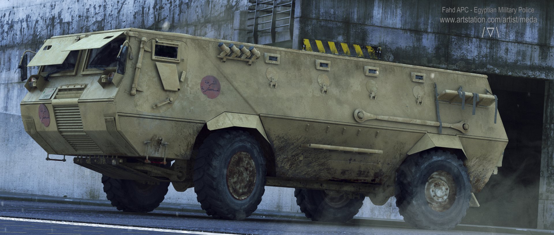 Artstation Fahd Apc Egyptian Military Police Meda Modified hmmwv used by special forces odas and others. egyptian military police meda