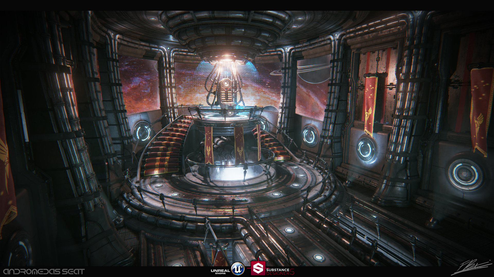 Artstation Throne Room Floyd Billingy