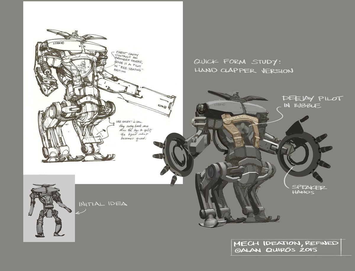 Alan Quiros - Walker mech, all high tech
