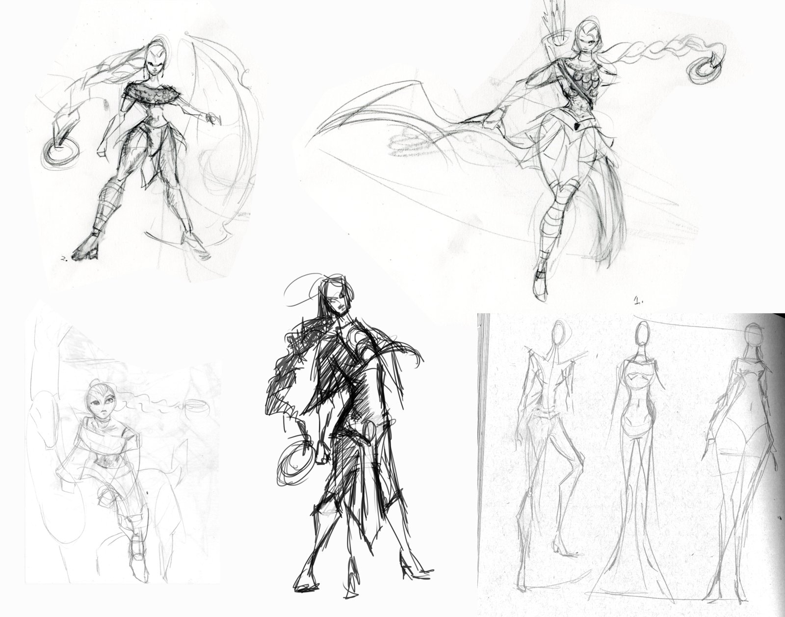 Concept Sketches of Artemis