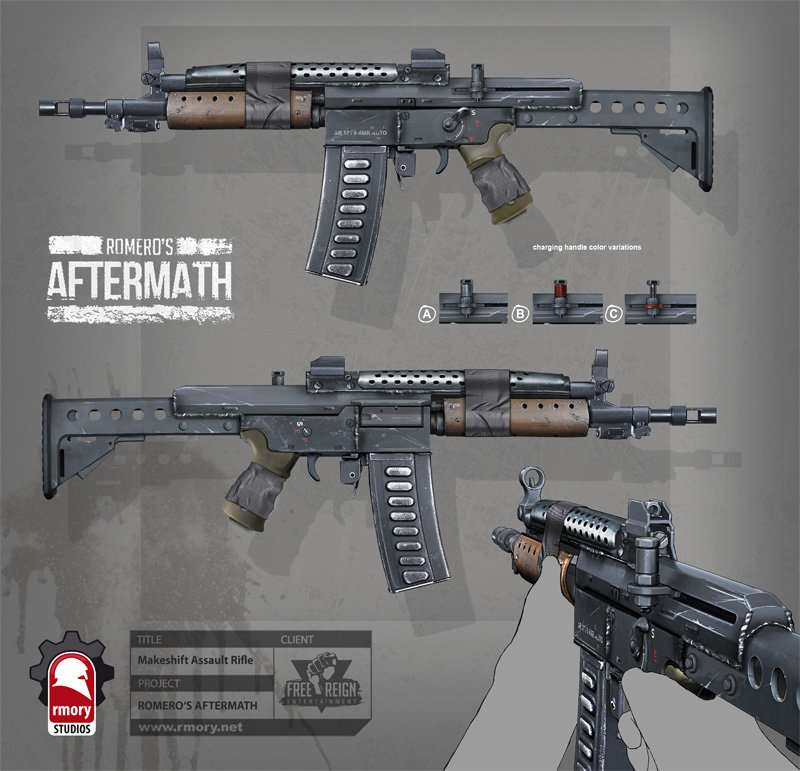 romero's aftermath - makeshift assault rifle for freereign entertainment by rmory studios