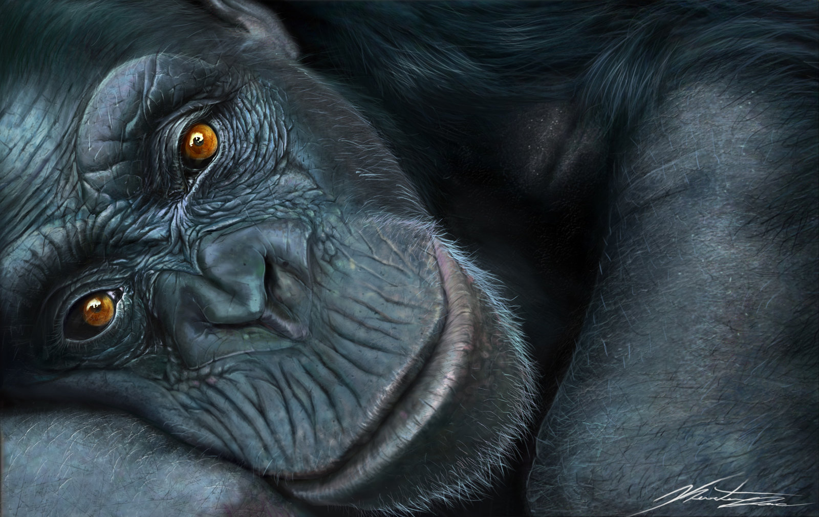 Gorilla Painting
