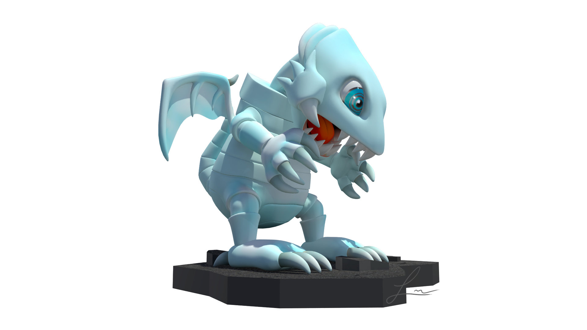 Artstation Blue Eyes Toon Dragon 3d Luis Carlos Camacho