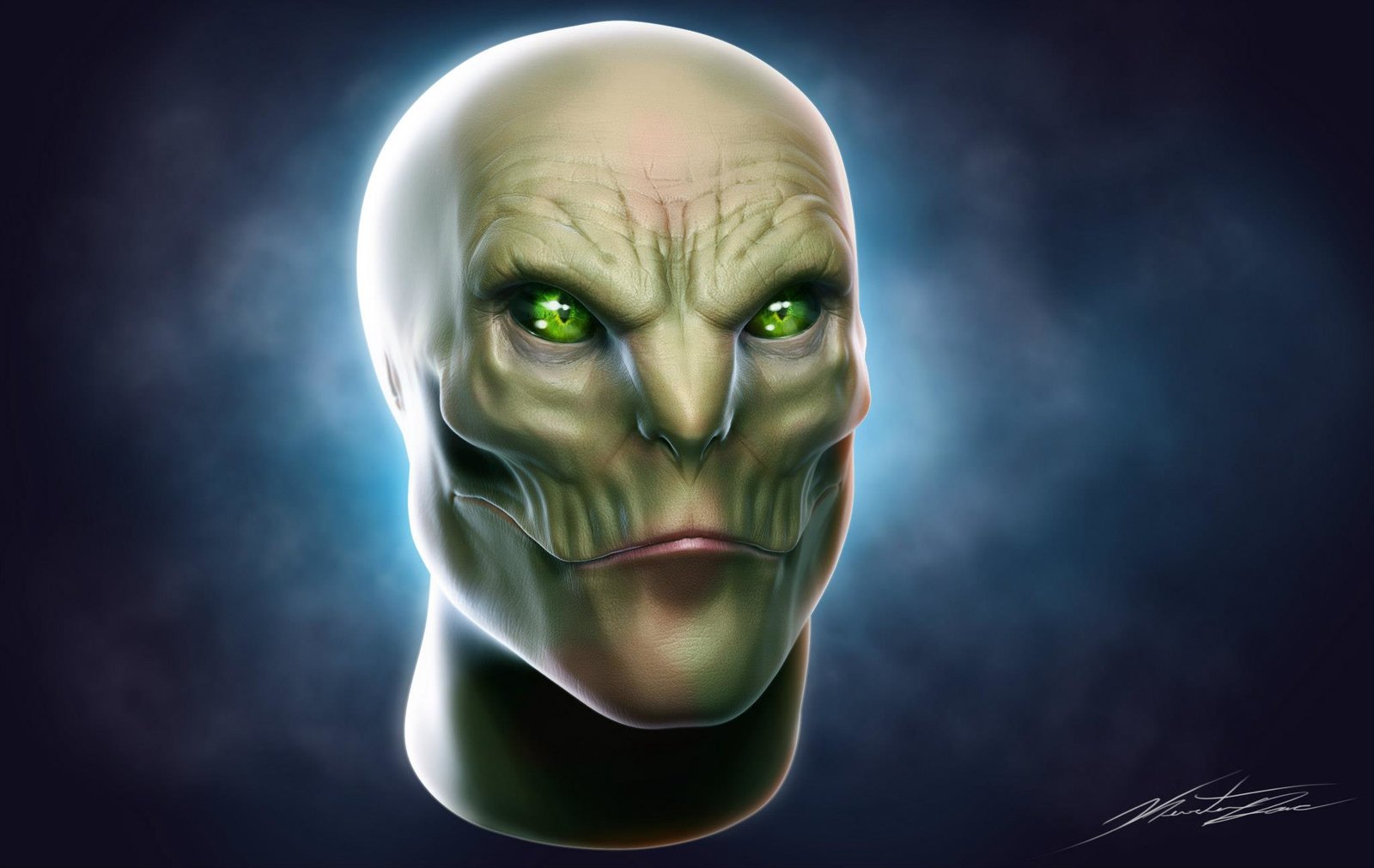 Alien Concept Head Bust