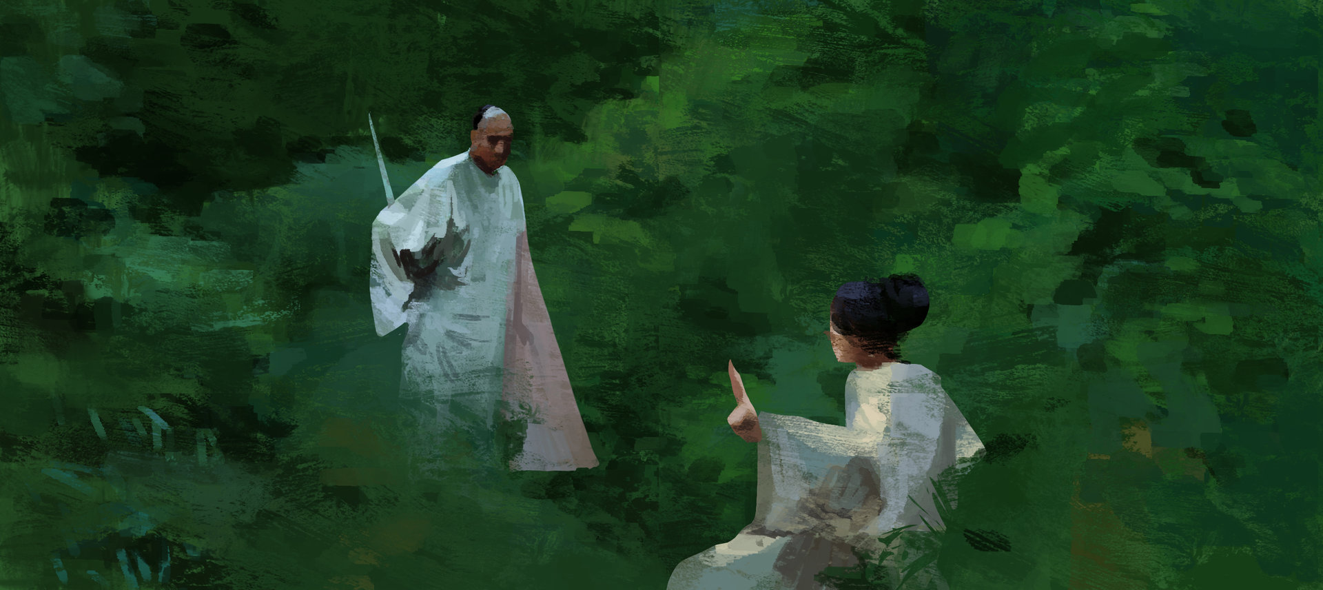 Roberto robert crouching t h d green