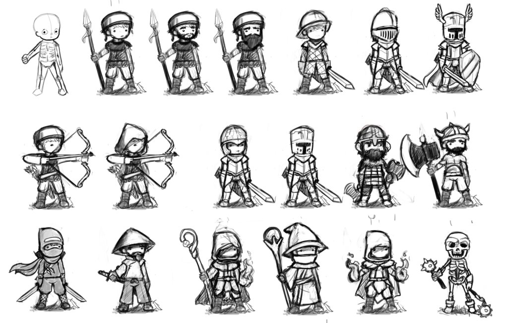 dylan-meville-rpg-character-classes-sketches