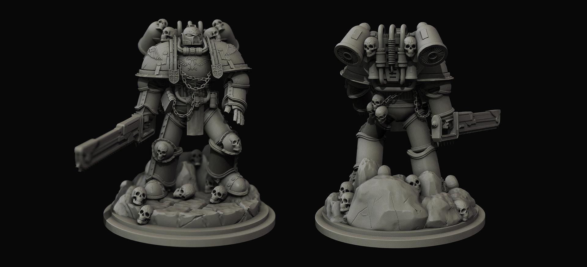 Artstation Space Marine 3d Jun Yun