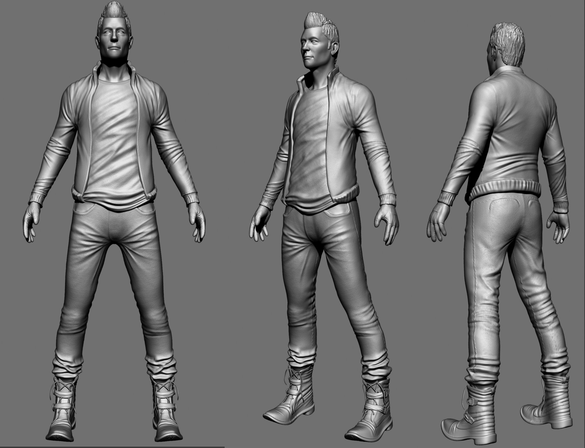 how to sculpt a character in zbrush from drawing