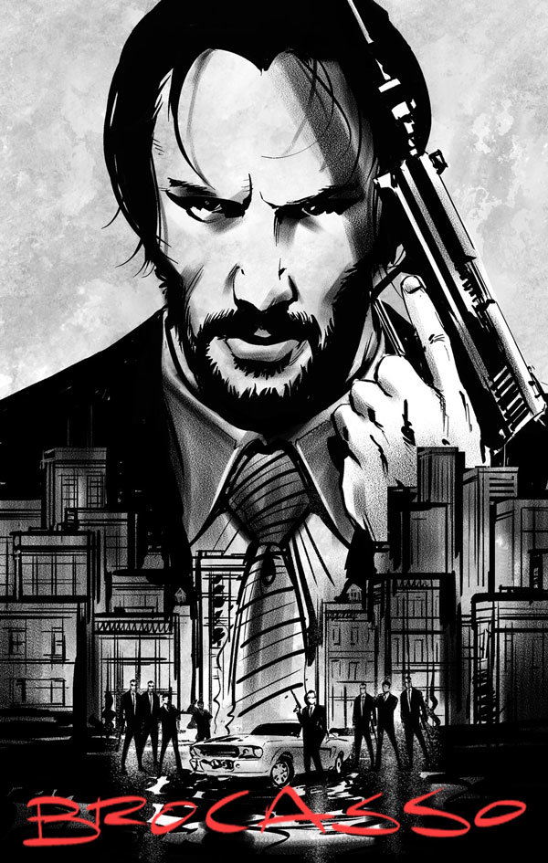 Just finished a Pencil drawing of John Wick Keanu Reeves  rdrawing