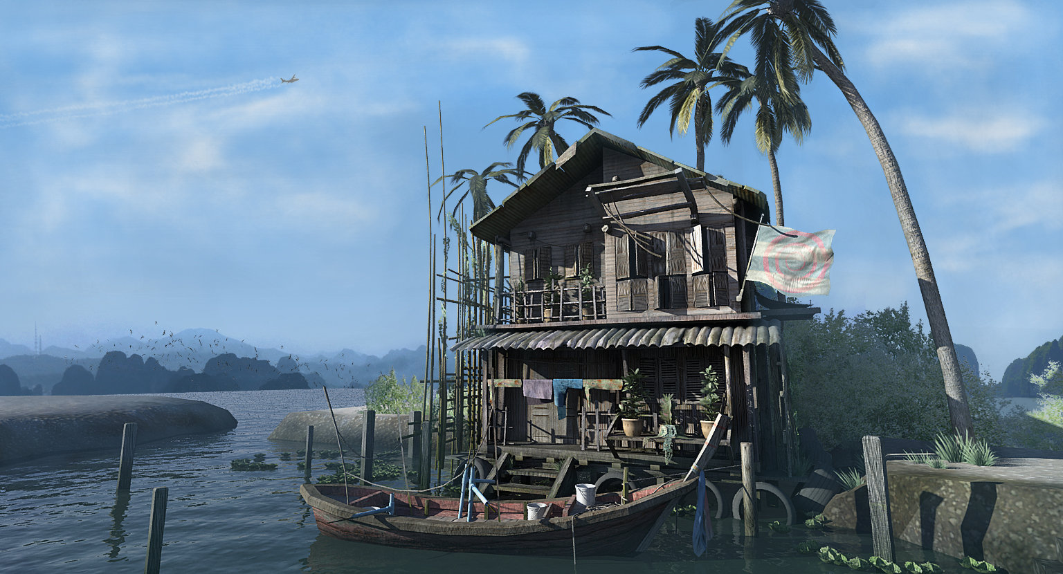 Artstation 3d Environment Art Floating House Daniel Donghyun Kim