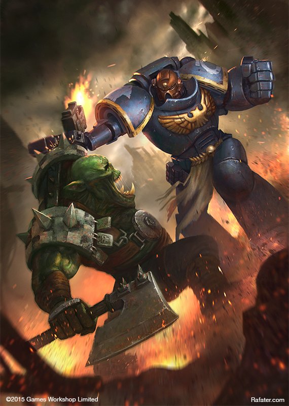 Games Workshop - Space Marine vs Ork