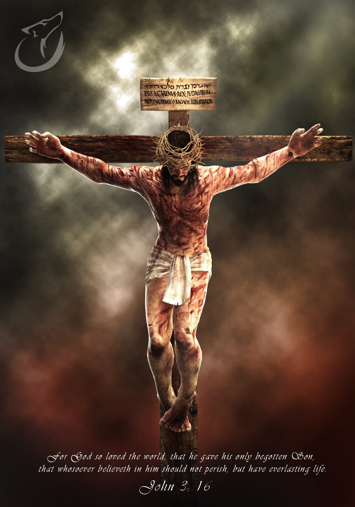 ArtStation - Jesus on the cross, Andrew Halim