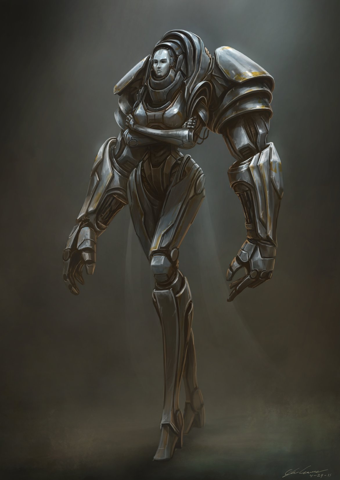 God machine. Joshua Carrenca. Концепты героев. Концепт художество. Cyborg Concept Art.