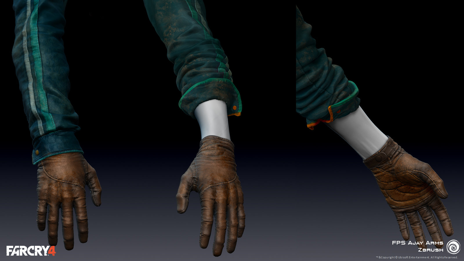 Zbrush Polypaint/texture| FPS Hands