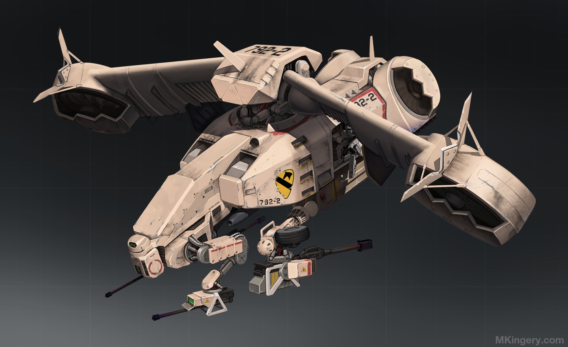 Artstation Iberian Gunship Michael Kingery