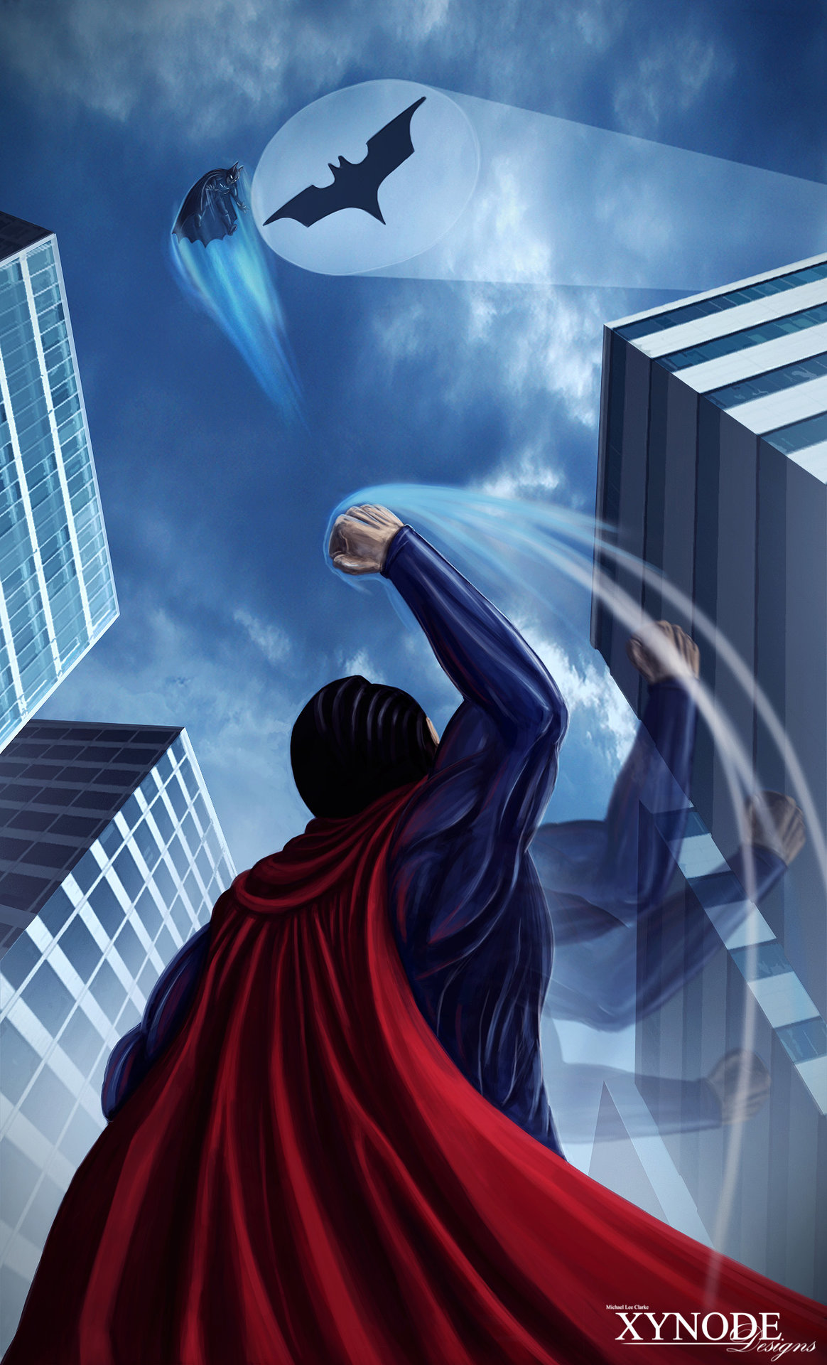 Michael Clarke - Batman Superman fan art