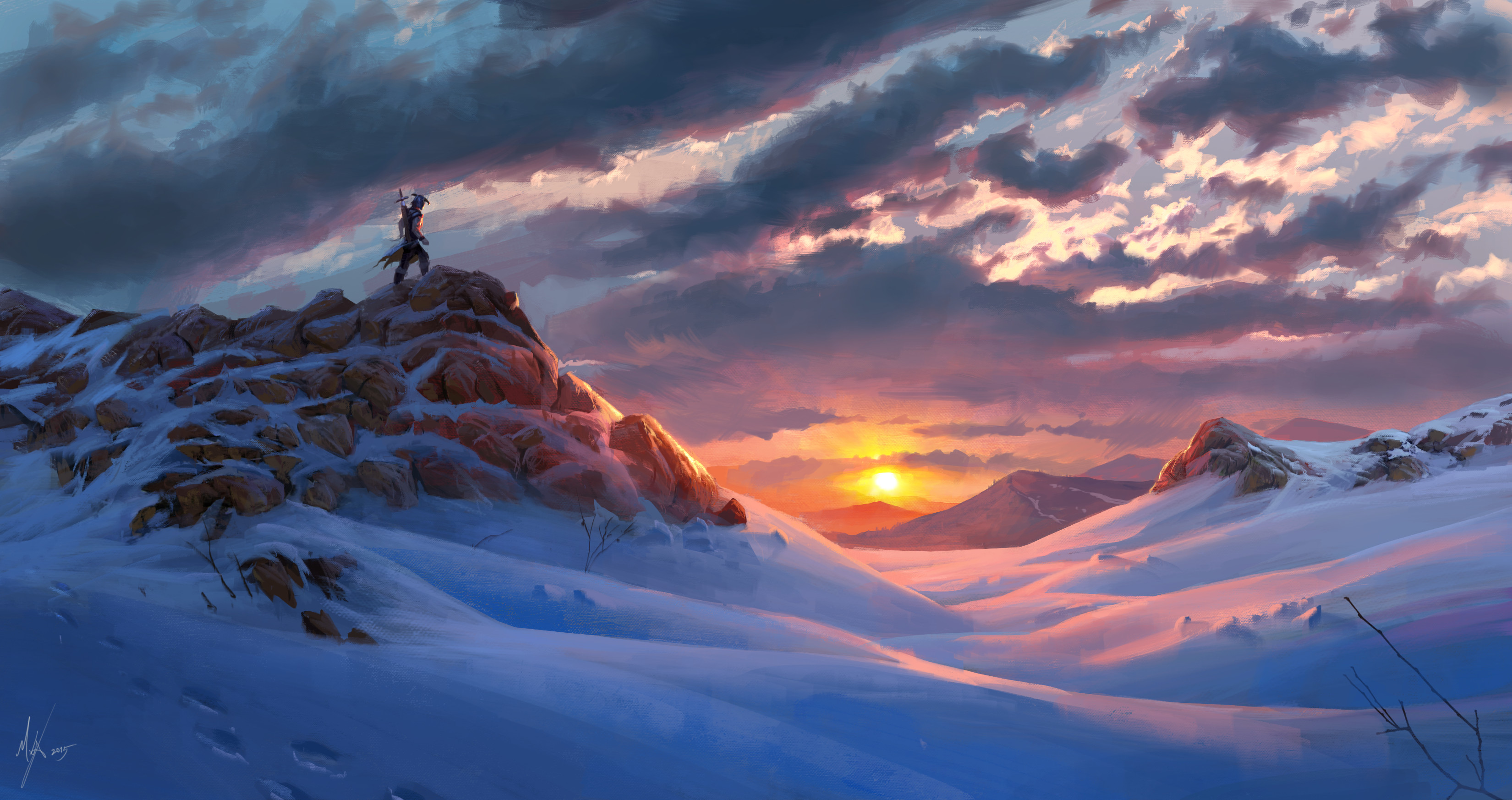 Michal Kus Snowy Rocky Sunset Speedies