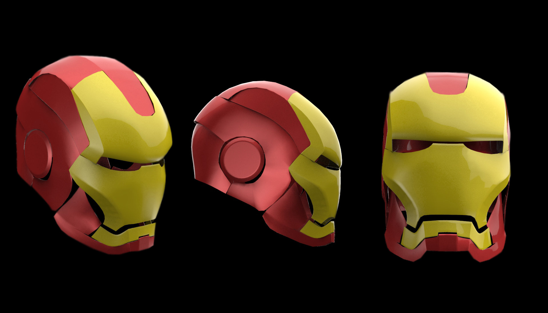 ArtStation   Ironman 20D Head Model