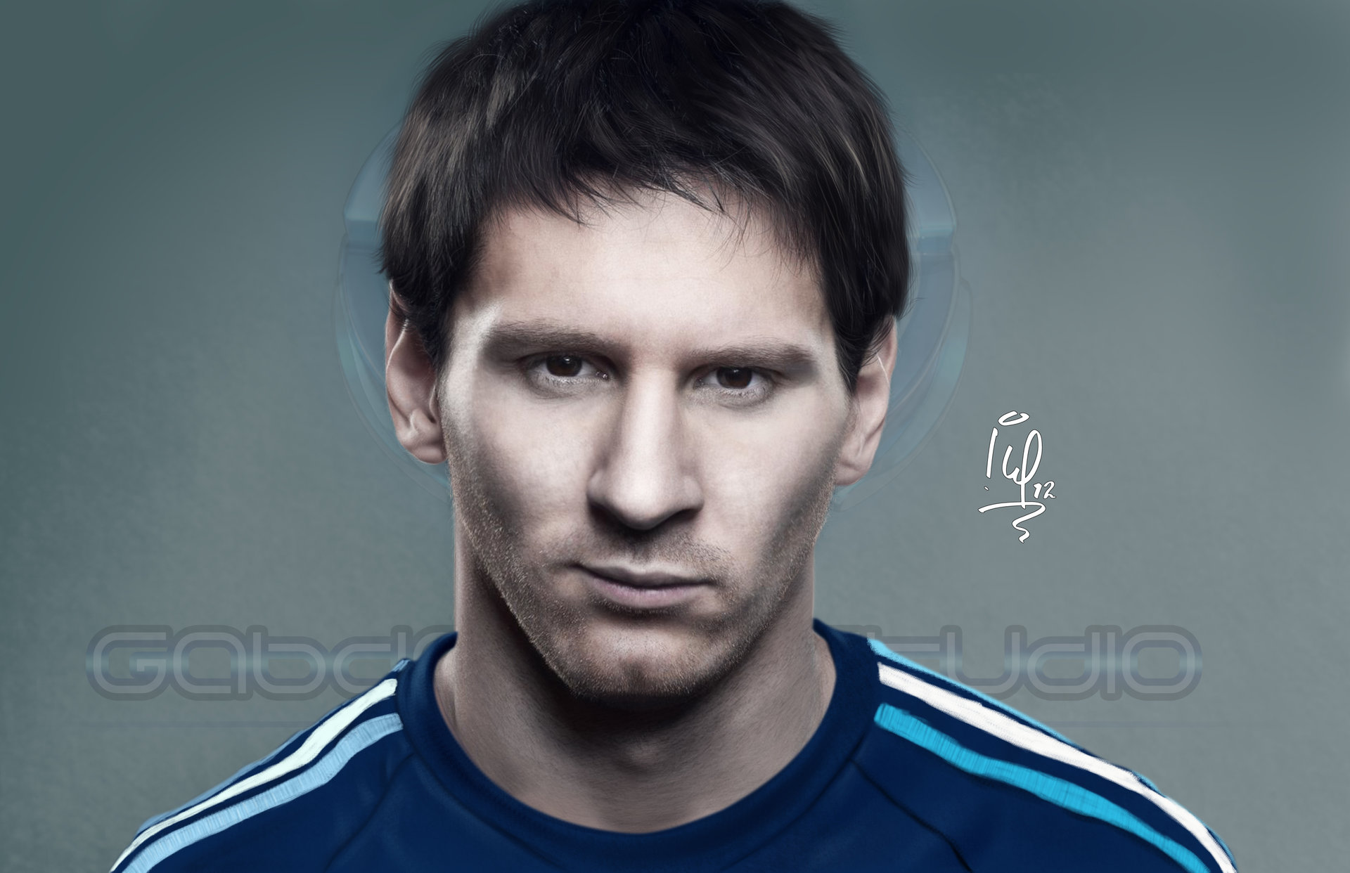 Artstation Leo Messi Digital Painting Gabriel Figuera