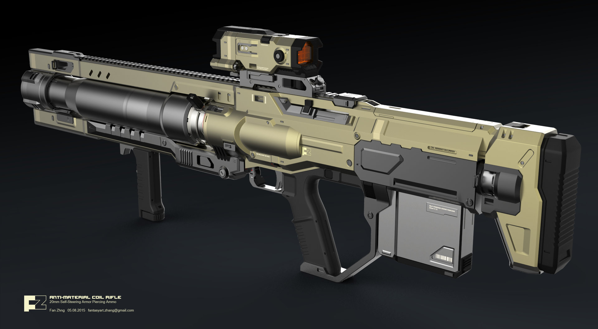 Fan Zhang ANTIMATERIAL COIL GUN