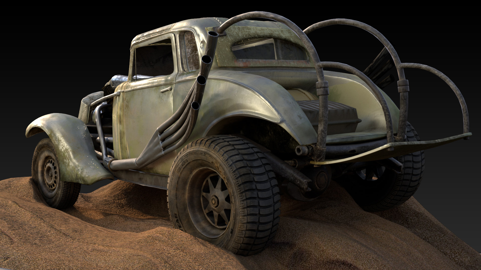 Artstation The Nux Car Mad Max 3d Fan Art Marco Capellazzi