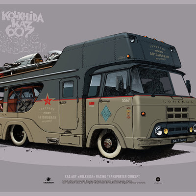 Andrey tkachenko kolkhida racing transport print