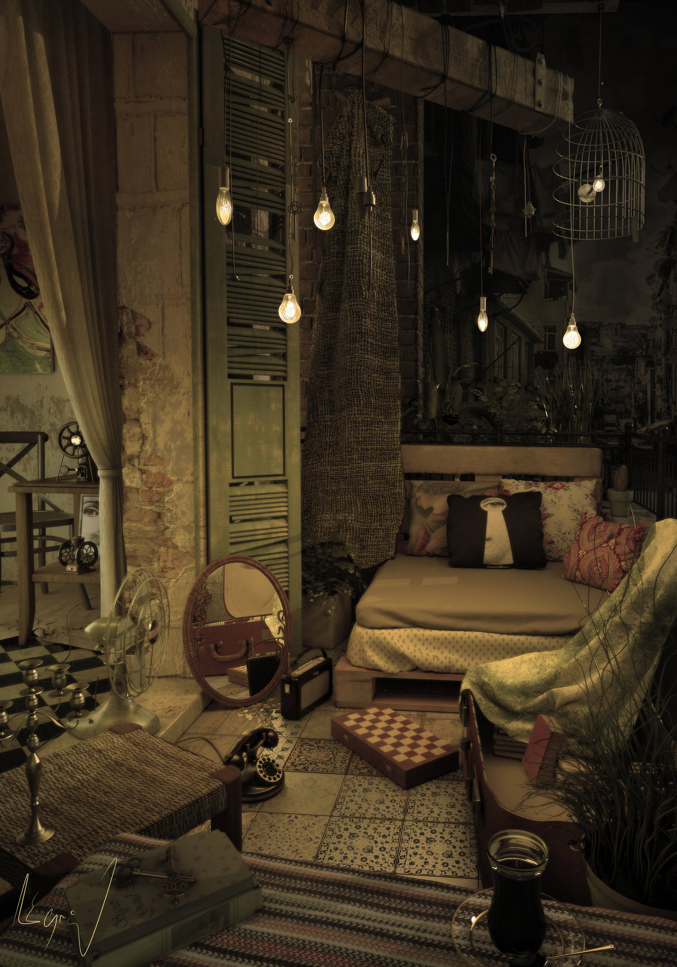 La Alegria Shabby Balcony Inspired By Balat Istanbul
