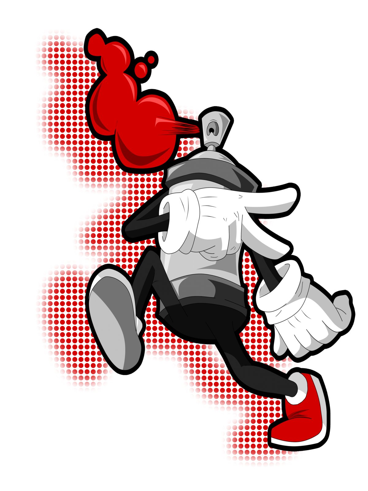 Basic model with halftone shadow