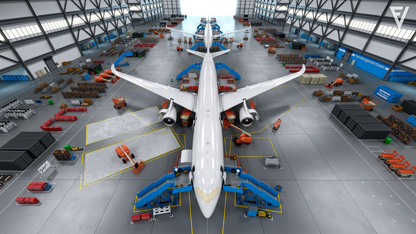 Extensive modeling in regards to the assets on the factory floor.