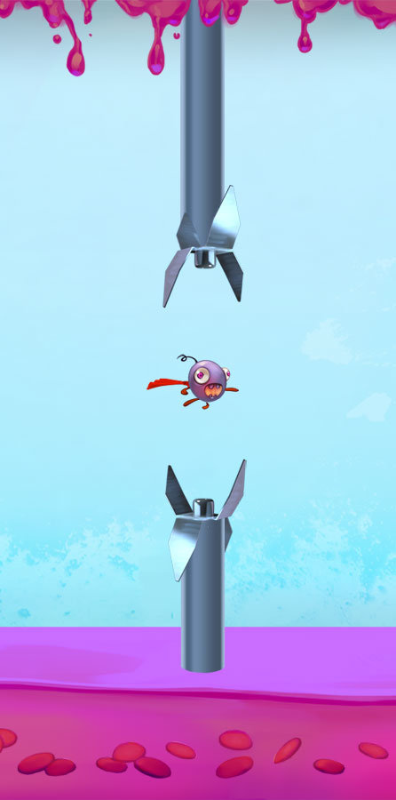 Sample of each level in-game on a mobile screen.