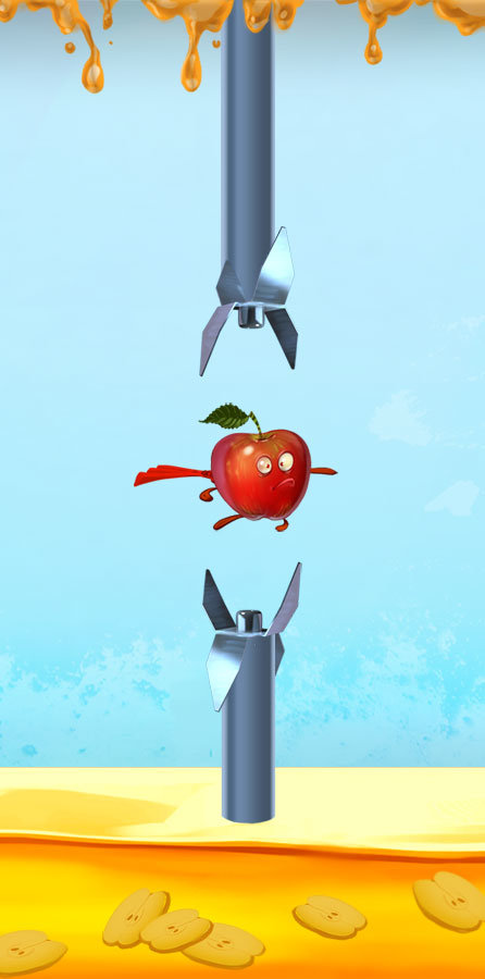 Sample of each level in-game on a mobile screen.