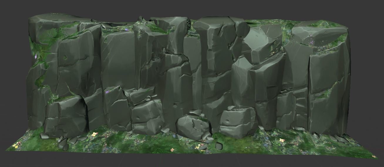 Modo rendered sculptures with procedural shaders + low poly. No photoshop.