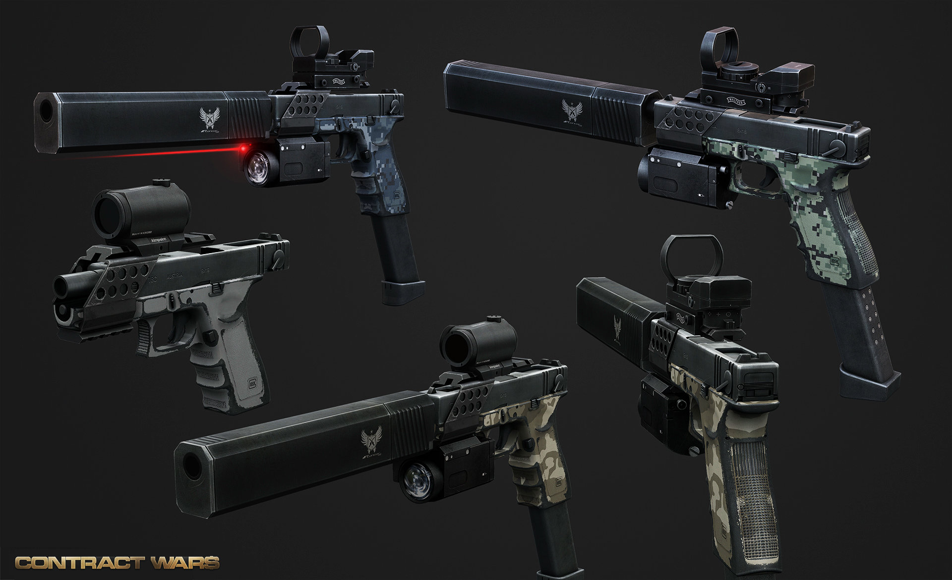 ArtStation - Glock 18 customized variants