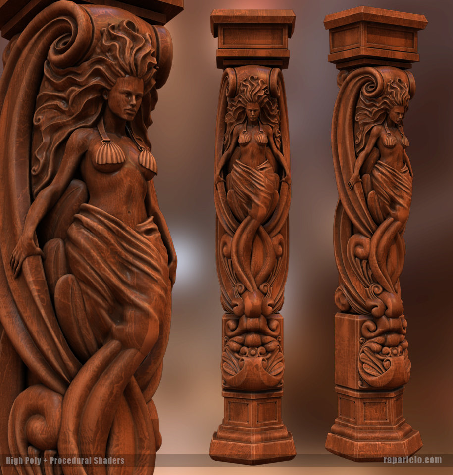 Procedural shader render.