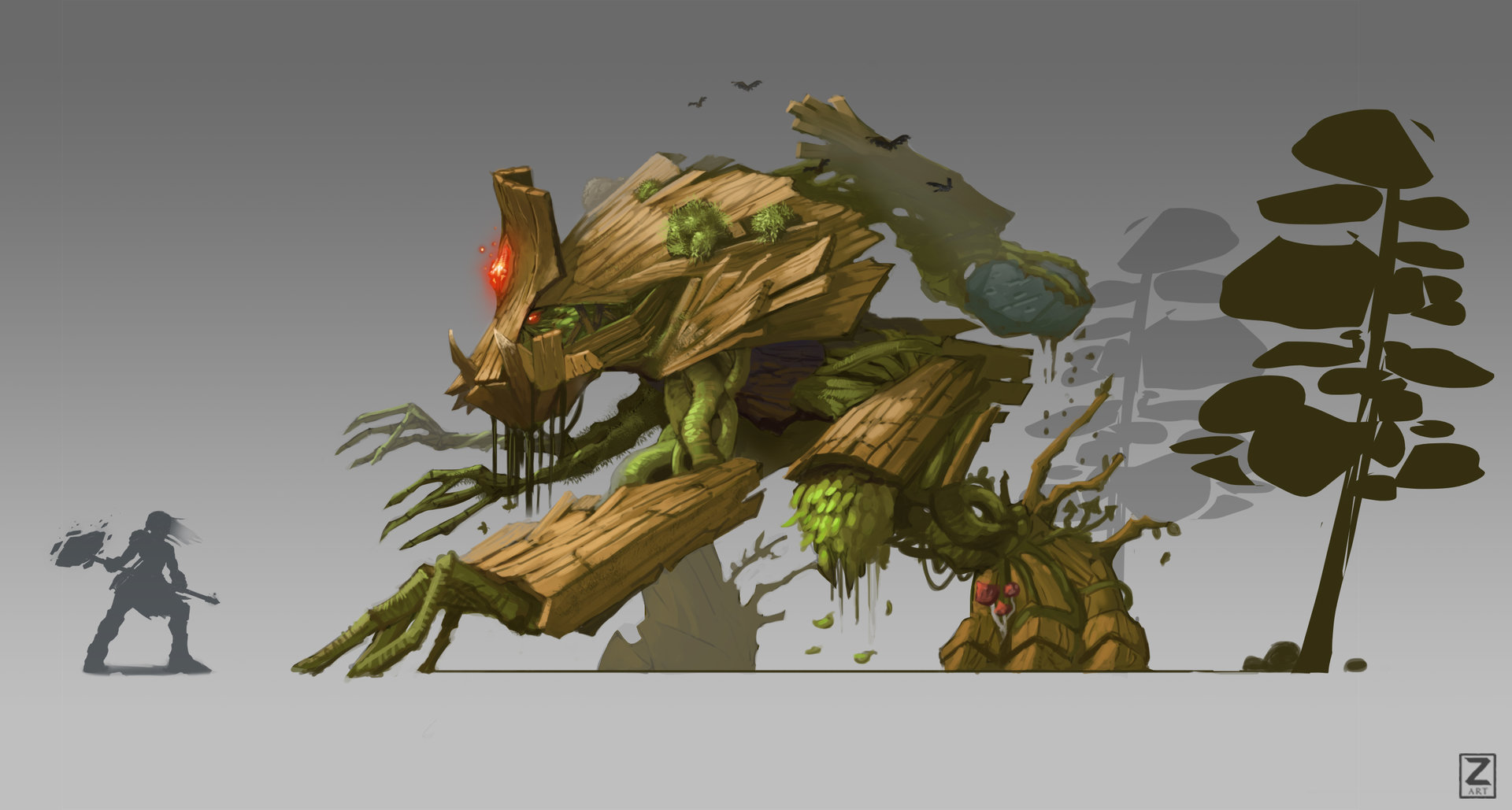 1920px x 1029px - ArtStation - angry wood